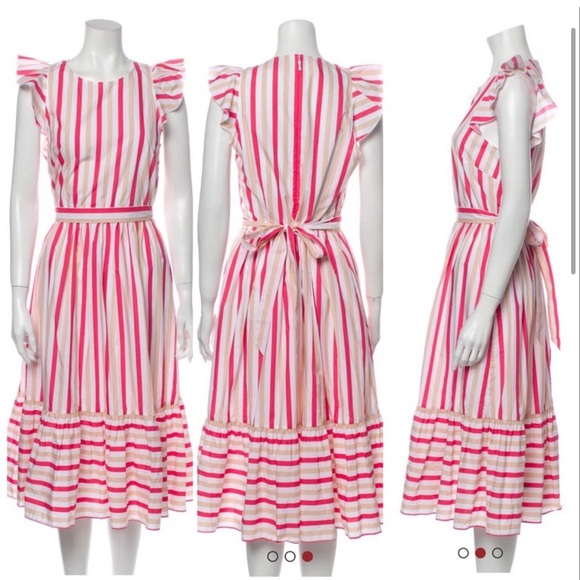 Kate Spade striped midi dress - Picture 2 of 3